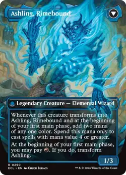 Mtg Lorwyn Eclipsed Ashling Rekindled / Rimebound Borderless - Image 2