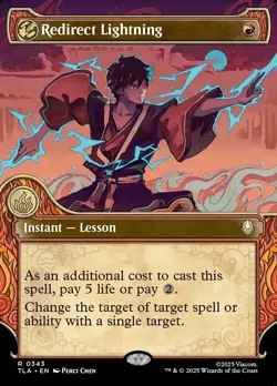 Redirect Lightning | Avatar the Last Airbender 343 | Showcase Foil | Near Mint - Image 1
