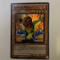 HA02-EN036 Jurrac Velo Super Rare 1st Edition YuGiOh Card - Image 1
