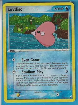Pokemon Crystal Guardians "Luvdisc" 7/100 Holo X1 - Image 1