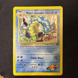 Pokemon TCG Misty's Gyarados Holo Rare Gym Challenge 13/132 - LP - Image 3