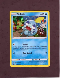 2020 Pokemon SOBBLE SWSH073 Sword & Shield RARE PROMO -COSMOS HOLO -NM - Image 1