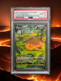 Pokemon Charizard V SWSH260 Ultra Premium Collection PSA 10 GEM MINT 2022 - Image 1