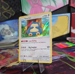 2019 Pokemon Sun & Moon Unbroken Bonds Snorlax 158/214 Holo Rare NM/LP - Image 2