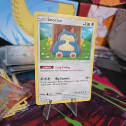 2019 Pokemon Sun & Moon Unbroken Bonds Snorlax 158/214 Holo Rare NM/LP - Image 3