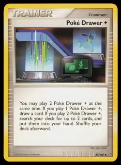 Poke Drawer + 89/100 Uncommon Stormfront Pokemon Near Mint - Image 1