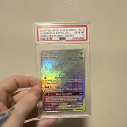 Pokemon SM Unbroken Bonds Pheromosa & Buzzwole GX 215/214 PSA 10 - Image 1