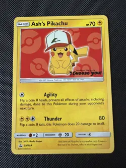 Complete Set of Pokemon Ash's Pikachu I Choose You Movie Promo - LP-NM - Image 4