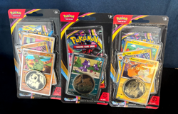 3x Pokemon TCG Chaos Rising Checklane Single Pack Blisters: Pawmot Flygon Toxel - Image 1