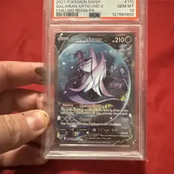 Pokemon Galarian Articuno V Chilling Reign Full Alt Art #170 PSA 10 Gem Mint - Image 5