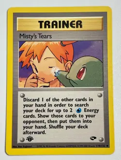 *** Pokemon TCG Misty's Tears 118/132 Uncommon 1st Edition Gym Challenge NM/LP - Image 1
