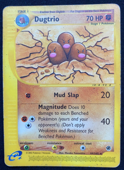 Pokemon Card Dugtrio 44/165 Expedition Base Set Rare Non Holo WOTC (HP) - Image 1