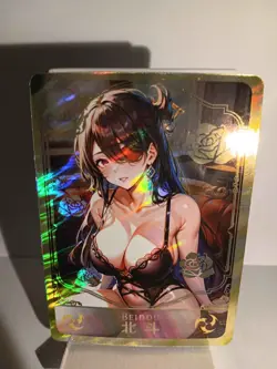 BEIDOU GENSHIN IMPACT SSR Holographic Custom Art Goddess Story Anime Card - Image 1