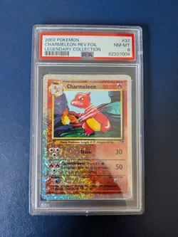 Pokemon TCG Charmeleon Reverse Holo 37/110 Legendary Collection PSA 8 WOTC Card - Image 1