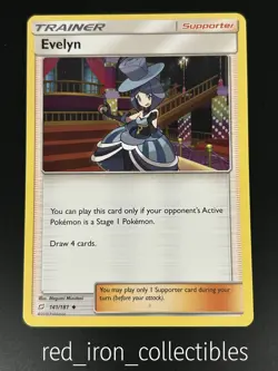 Evelyn 141/181 Uncommon Trainer Team Up Sun & Moon Pokemon Card 2019 - Image 1