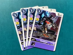Devimon BT11-080 Playset Dimensional Phase Digimon Card Game x4 - Image 1
