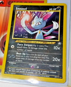 Vintage Pokemon WOTC Lot Sneasel Team Rocket Neo 19 cards 1st Ed Jungle Energy - Image 2
