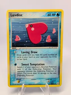Pokemon EX Hidden Legends 40/101 Luvdisc Card LP++++ - Image 1