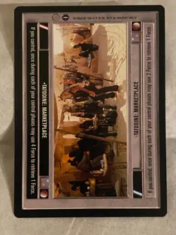 Decipher Star Wars CCG TATOOINE: MARKETPLACE Card NM - Image 1
