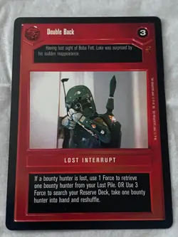 Decipher Star Wars CCG Cloud City DOUBLE BACK Card NM - Image 1