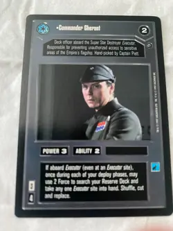 Decipher Star Wars CCG Dagobah COMMANDER GHERANT Card NM - Image 1