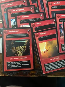 Star Wars CCG Cloud City Lot of 22 INTERRUPT Cards Never Played - Image 3