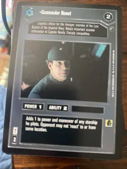 Decipher Star Wars CCG Dagobah COMMANDER NEMET Card NM - Image 1