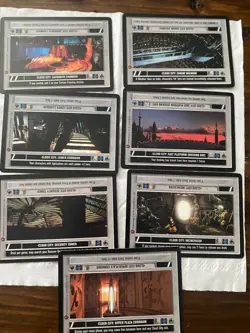 Star Wars CCG Cloud City Lot of 7 LOCATION Cards Never Played - Image 1