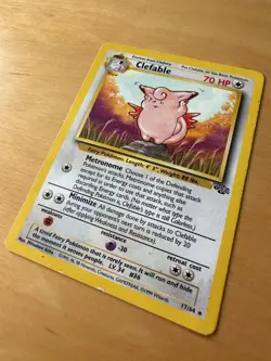 Clefable 17/64 Pokemon Jungle Set Rare Card Very Good Condition - Image 1