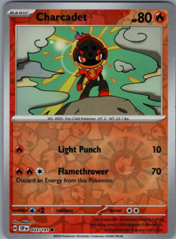 Charcadet 033/191 | Surging Sparks | Common Reverse Holo NM Pokemon Card - Image 1