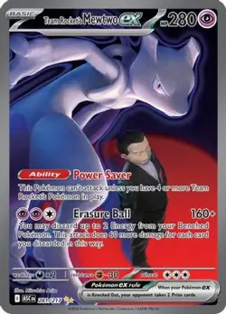 TEAM ROCKET'S MEWTWO EX 281/217 ASCENDED HEROES POKEMON NM WELL CENTERED! - Image 3
