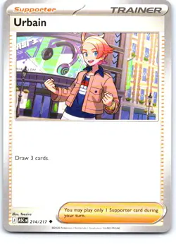 Urbain 214/217 Uncommon Ascended Heroes Pokemon Near Mint - Image 1