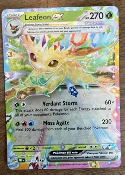 Pokemon TCG Leafeon EX Double Rare Holo Card 006/131 Prismatic Evolutions - Image 2