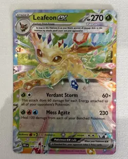 Pokemon TCG Leafeon EX Double Rare Holo Card 006/131 Prismatic Evolutions - Image 4