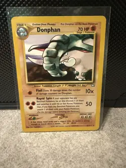 Pokemon Donphan 1st Edition Neo Genesis 21/111 Rare English nm - Image 1