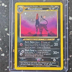 Pokemon TCG Neo Revelation Houndoom 08/64 Holo Rare Unlimited English 2000 - Image 1