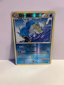 2010 Pokemon Heart Gold & Soul Silver Reverse Holo #4 Gyarados - Image 1