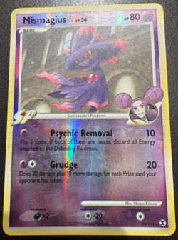 Pokemon Mismagius 10/111 Rising Rivals Reverse Holo Rare LP - Image 1