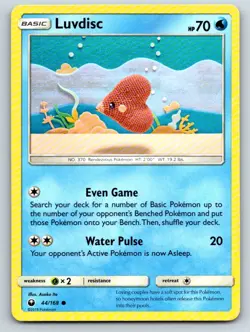 Luvdisc 44/168 Common Celestial Storm Pokemon Lightly Played - Image 1
