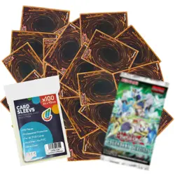 collect-it Sparangebot YuGiOh 100 deutsche gemischte Karten+1 Booster+100 Hullen - Image 1