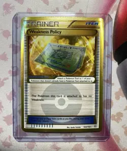 Weakness Policy [Secret Rare] - (164/160) Gold - XY: Primal Clash - Pokemon Card - Image 1