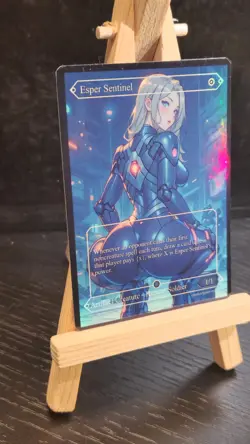 MTG Esper Sentinel Fanart Borderless Style Card EDH Playtest Commander - Image 2