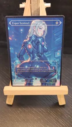 MTG Esper Sentinel Fanart Borderless Style Card EDH Playtest Commander - Image 4