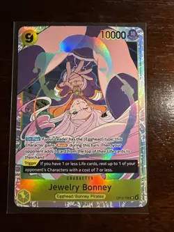 OP-13 Jewelry Bonney 108 SR Carrying On His Will Foil OP13-108 NM One Piece Card - Image 1