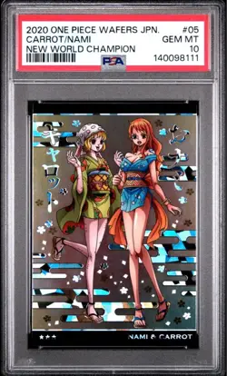 PSA10 One Piece Wafers Card Nami Carrot - Image 1