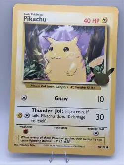 Pokemon TCG Pikachu Celebration Promo Jumbo Card NM - Image 1