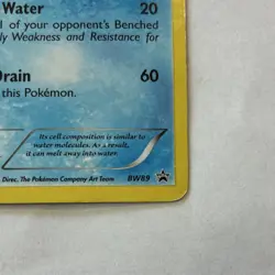 Vaporeon BW89 Black Star Promo Holo Pokemon Card – Lightly Played - Image 3