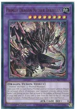 DUAD-EN035 Primite Dragon Nether Berzelius - Ultra Rare 1st Edition Card - Image 1