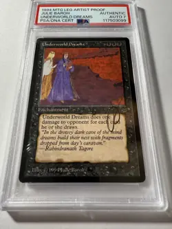 Underworld Dreams Legends MTG Autographed Artist Proof PSA Authentic PSA Auto 7 - Image 1