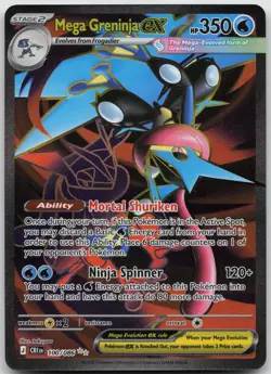 Mega Greninja ex 100/086 Ultra Rare Chaos Rising Pokemon NM/M - Image 1